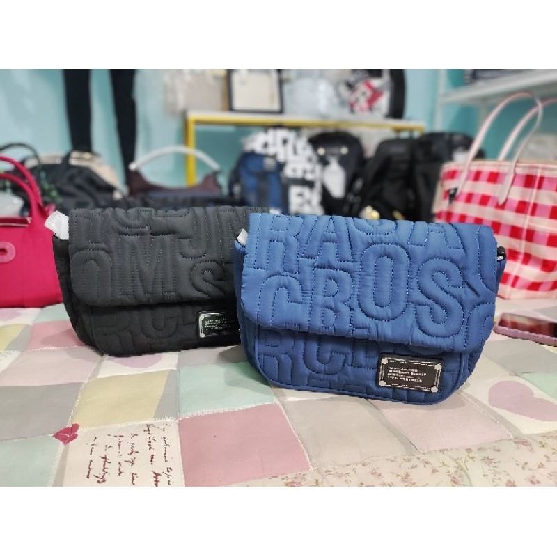 MJ nylon messenger flap crossbody