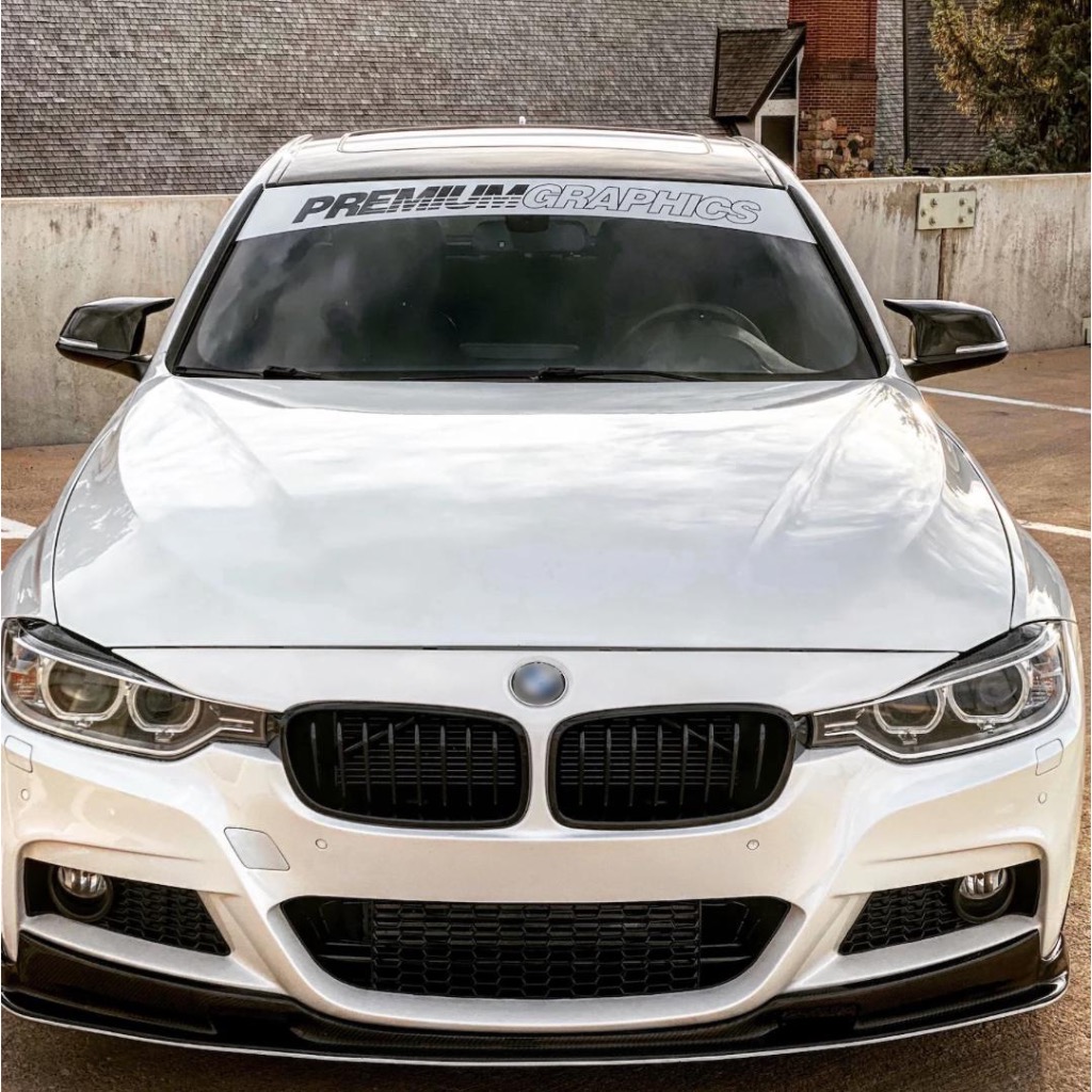 Stiker Kaca Mobil Depan Premium Decal // Custom dan Request Ukuran / Font Sticker Mobil