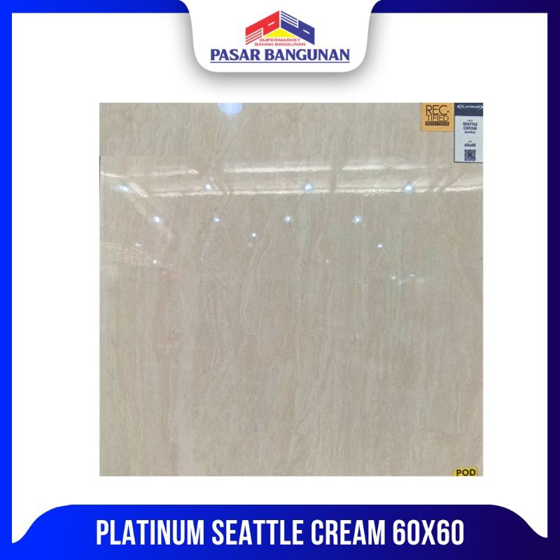 Keramik Platinum Seattle Cream REC 60X60 KW 1