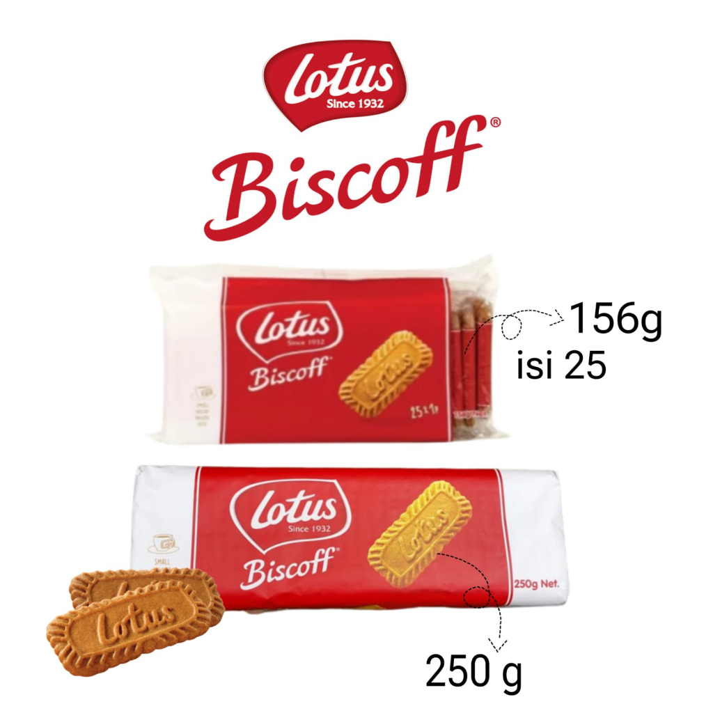 

Biskuit Lotus Bisscoff Kemasan 156g Dan 250g//