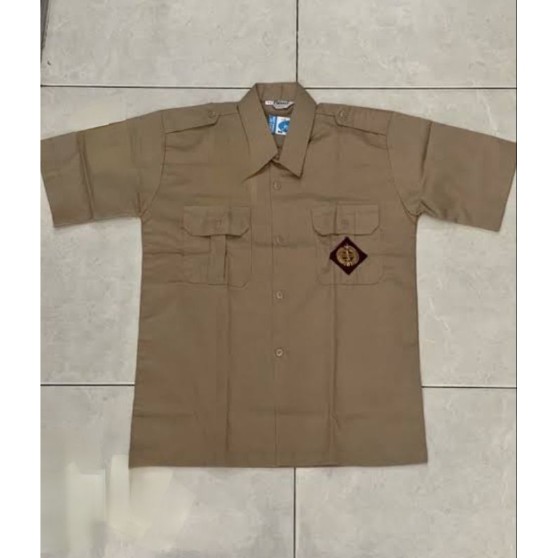 baju Pramuka tangan pendek bahan elemen/ intercooler