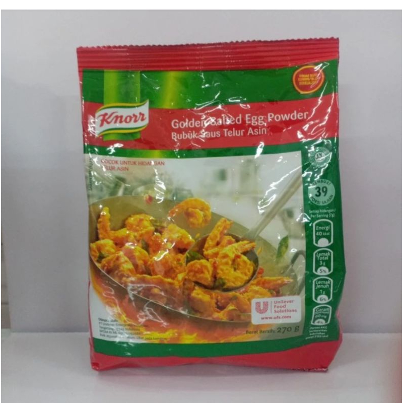 

Knorr golden salted egg powder 270gram bumbu masak telur asin bubuk