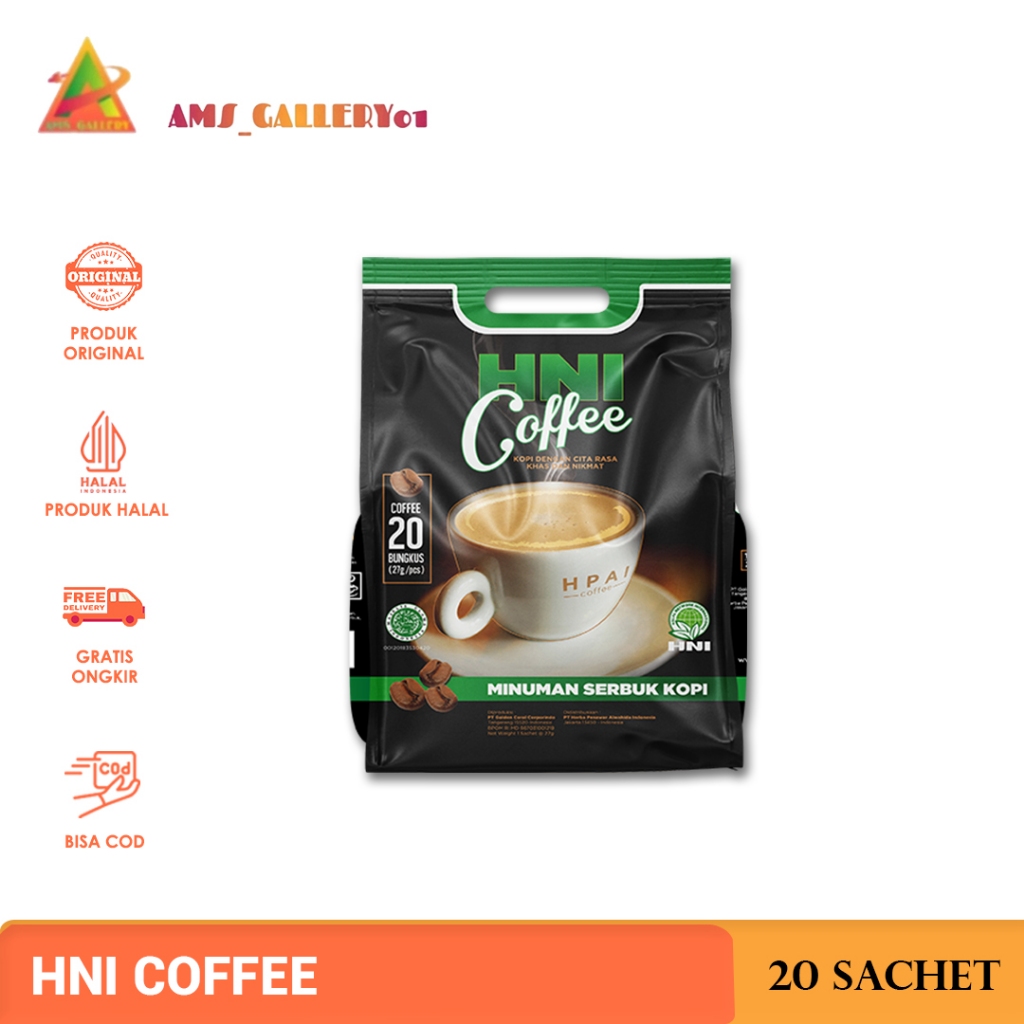 

HNI Coffee 20 Sachet Minuman Kopi Serbuk
