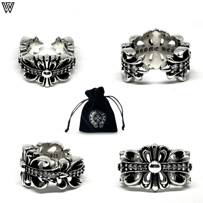 Chrome Hearts Double Floral Ring