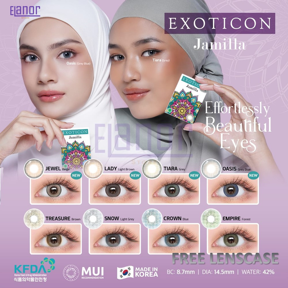 SOFTLENS JAMILLA MINUS (-3.25 s/d -6.00) BY EXOTICON