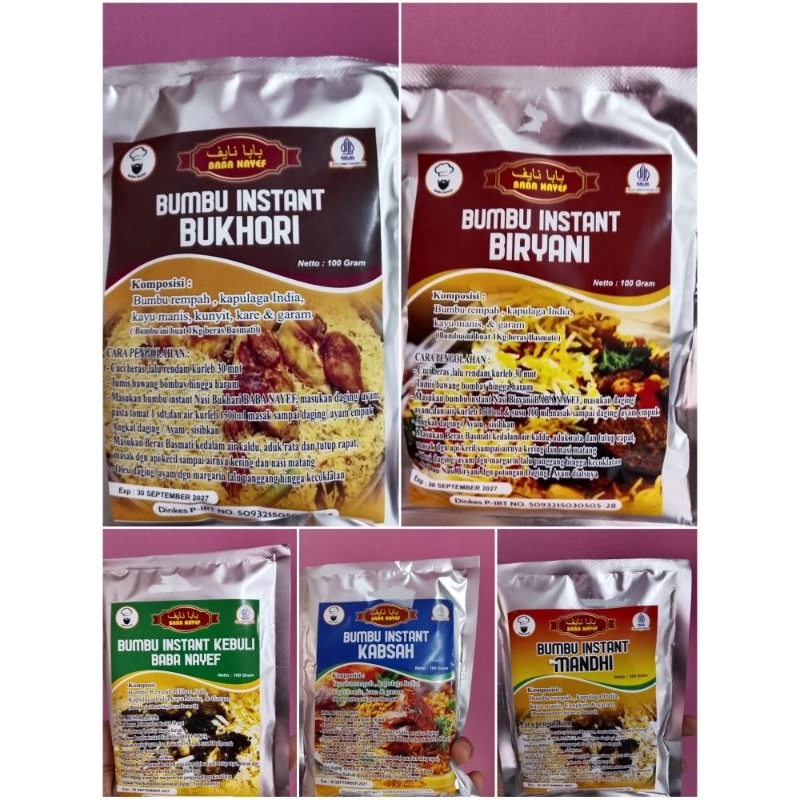 

Bumbu Instant Baba nayef