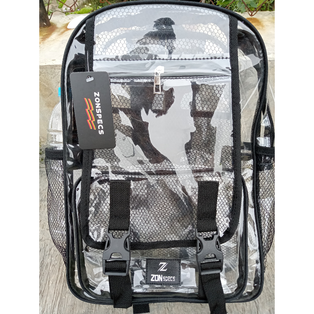 BEST SELLER ZONSPECS TAS RANSEL PRIA WANITA TRANSPARAN TAS MIKA PVC BENING TEBAL