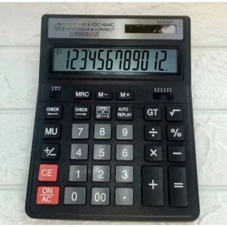 

KALKULATOR SDC-444C 444 C 12 digit check and correct Calculator CT