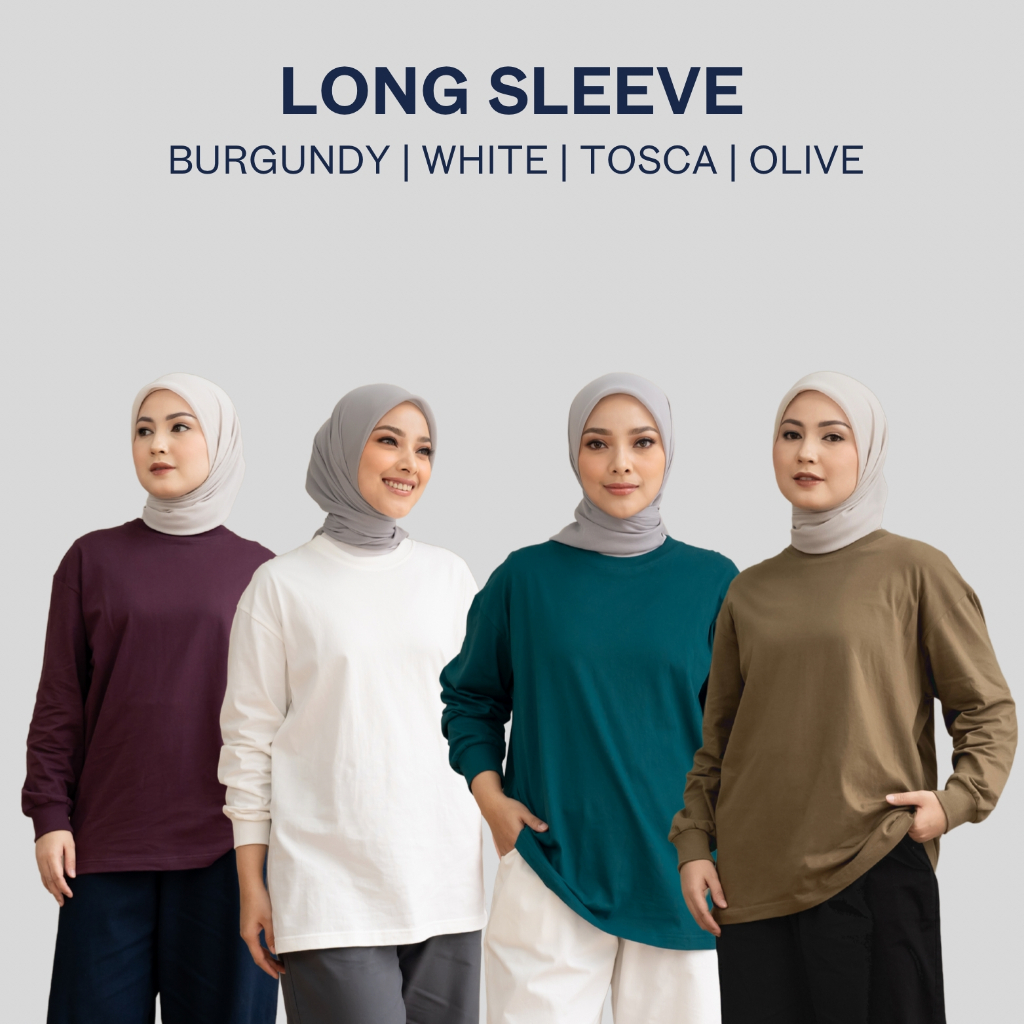 Rurik Atasan Wanita Oversize Basic Longsleeve