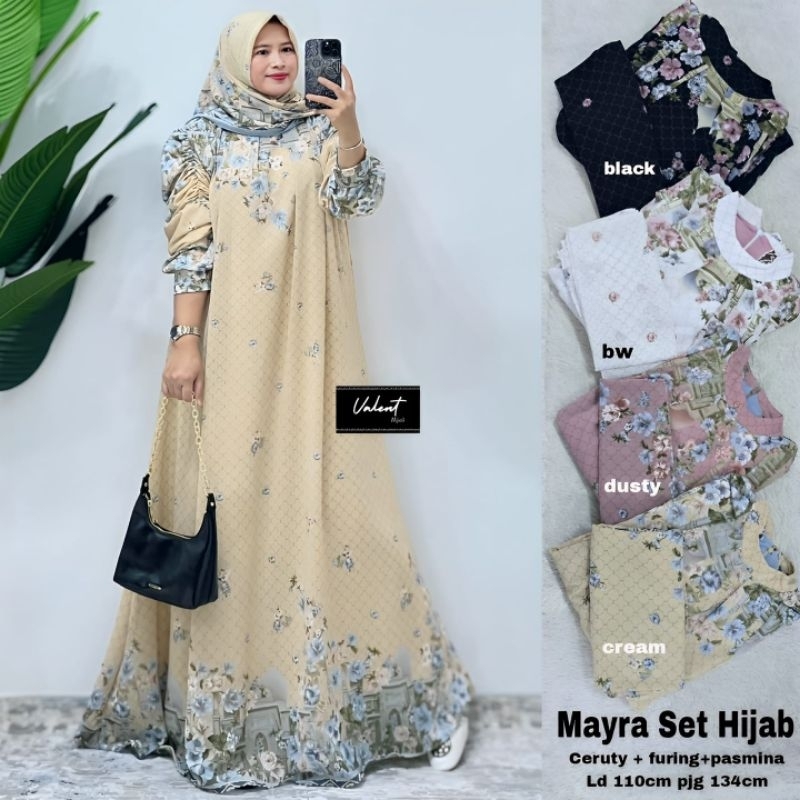 Mayra set hijab/Setelan hijab wanita/Setelan wanita