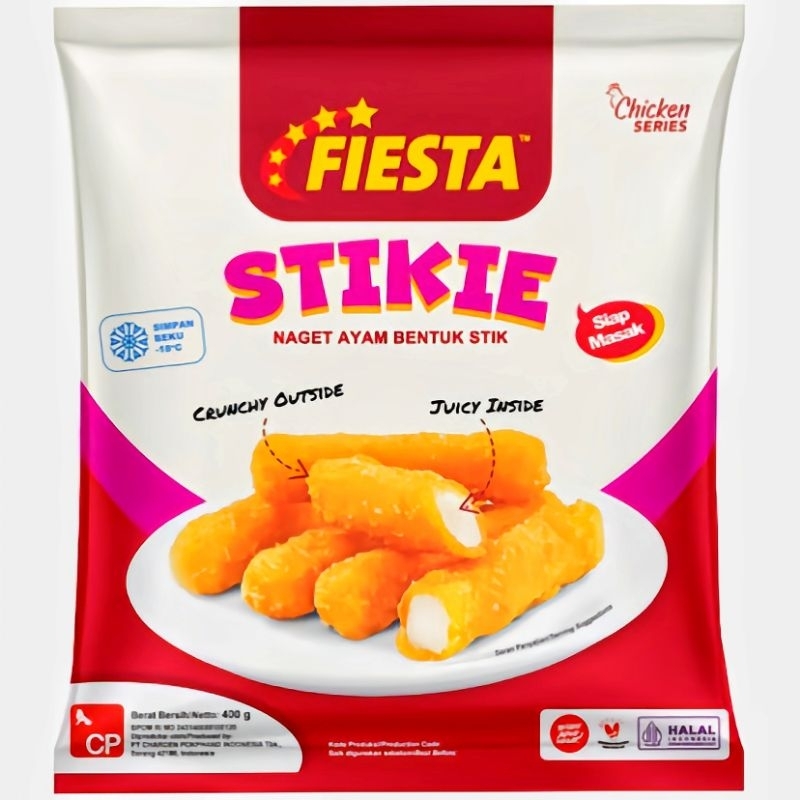 

Fiesta Chicken Nugget Stikie Nugget Ayam Bentuk Stik 400 gram