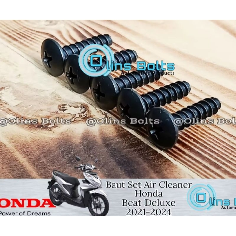 Baut Set Sekrup Box Filter Udara Honda Beat Deluxe K1A 2021-2024 Baut Set Sekrup Box Filter Udara Ho