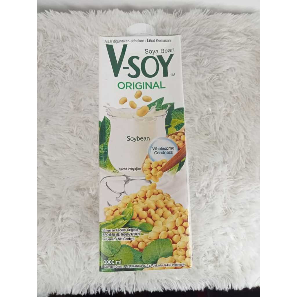 

Vsoy Original Soybean Milk susu kedelai 1Liter