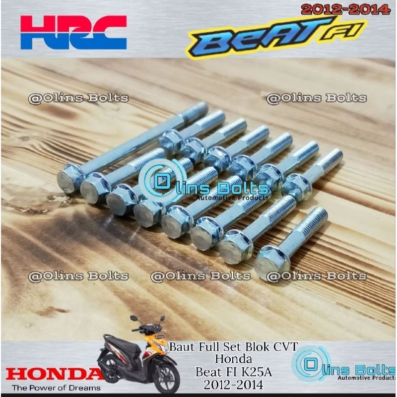 Baut Set Blok CVT Honda Beat FI K25A 2012-2014 Baut Set Blok CVT Honda Beat FI K25A 2012-2014