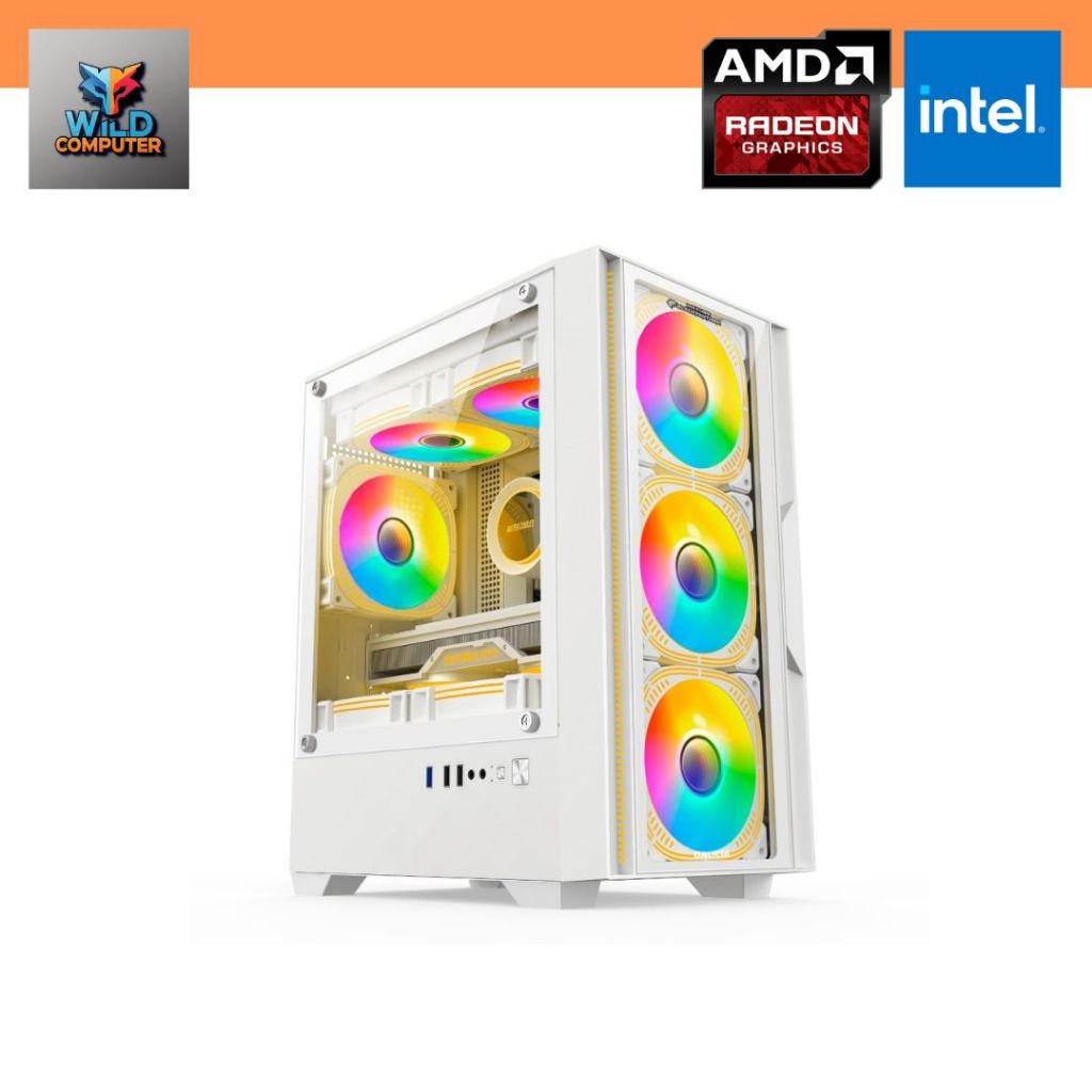 PC Komputer Gaming Intel Core i5 12400F RAM 16GB DDR4 VGA AMD Radeon RX 580 8GB SSD NVME 512GB