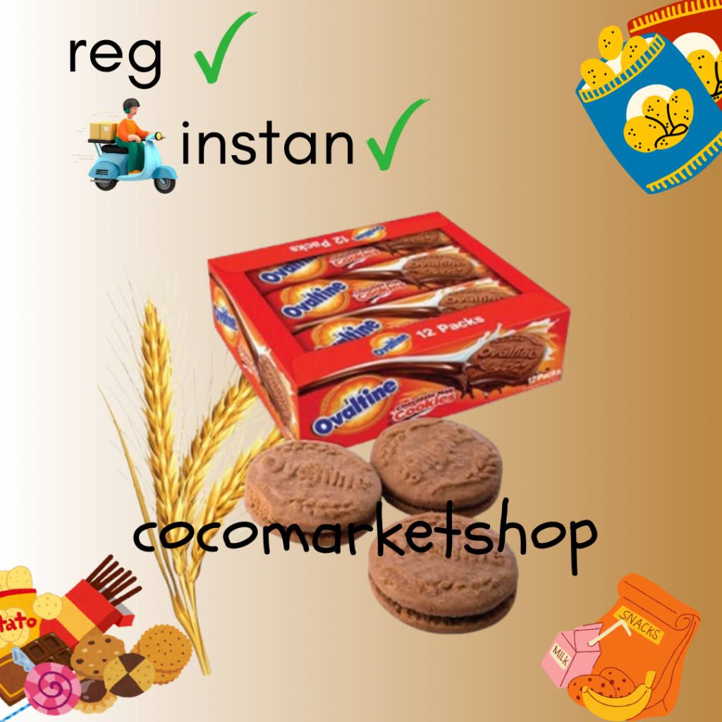 

COCOMART - (BOX) OVALTINE CHOCOLATE MAL COOKIES - ISI 12PCS