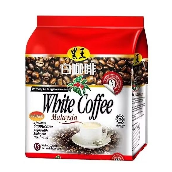 

HEI HWANG 4 in 1 Cappuccino Instant White Coffee - 1 Sachet (40 gr)