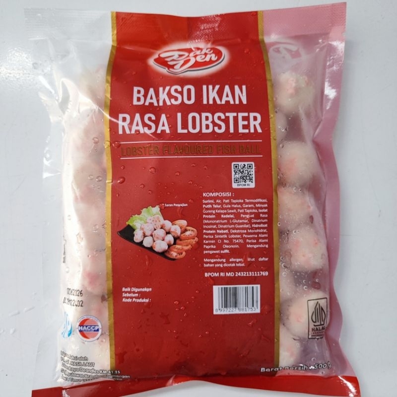 

Bakso Ikan Rasa Lobster Pak Den 500g