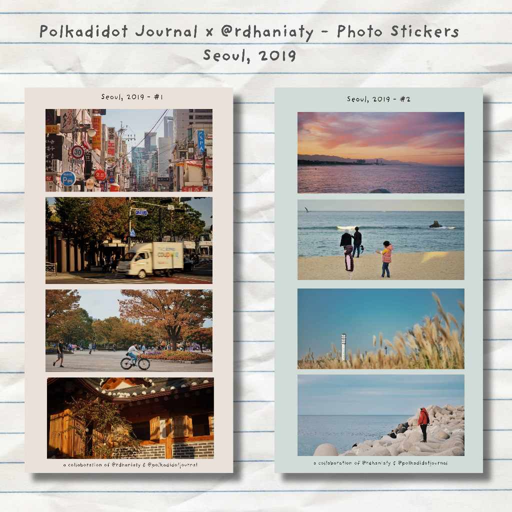 

Polkadidot Journal x @rdhaniaty - Seoul, 2019 Photo Stickers