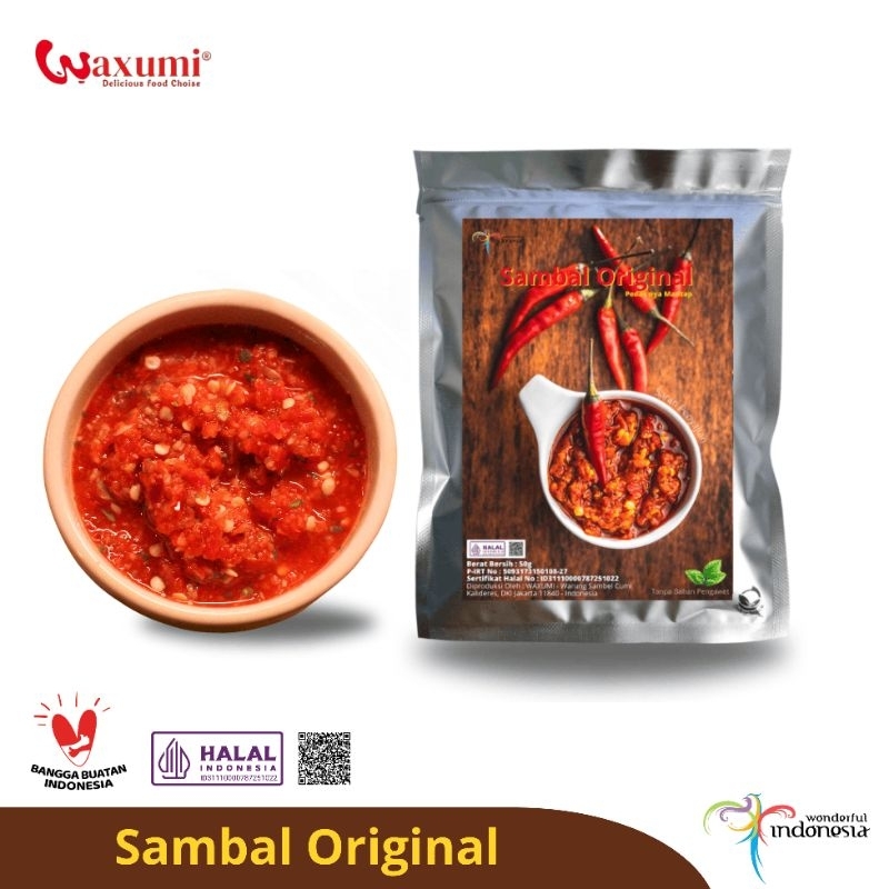 

Waxumi - Sambal Original Kemasan Mini Sachet icip 50g