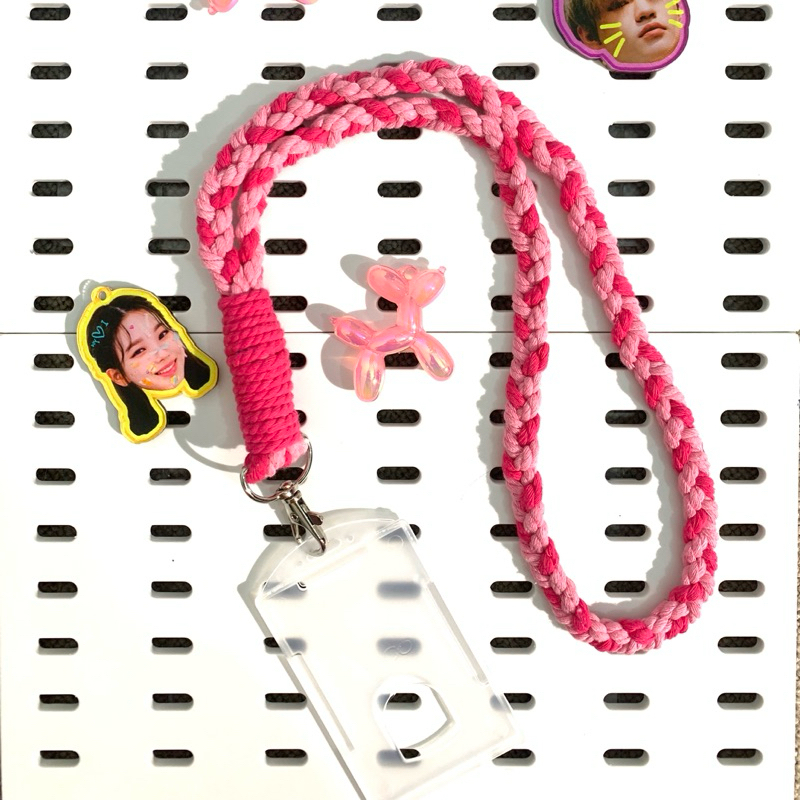 

[FREE COVER ID CARD] Lanyard Macrame | Name Tag | Pods