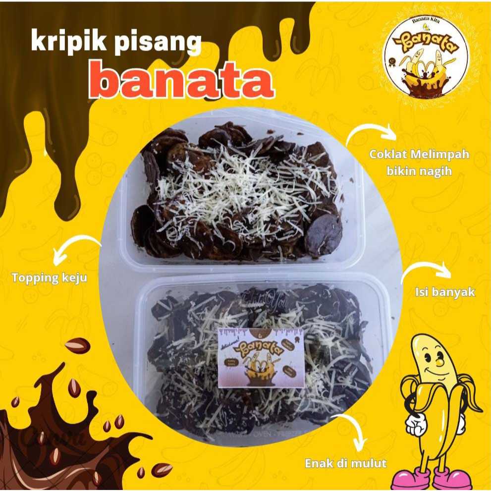 

BANATA | Kripik Pisang Coklat Lumer | 4 Varian Rasa | 500 ml