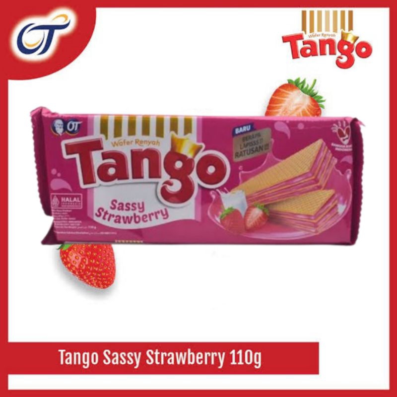 

WAFER TANGGO MURAH SASSY STRAWBERRY ENAK 110 gram - tango renyah stroberi long wafer