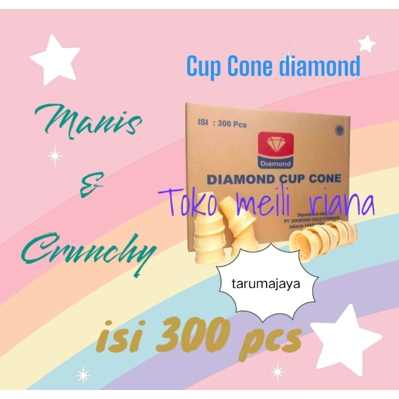 

cone diamond isi 300 pcs cup cone diamond contong eskrim