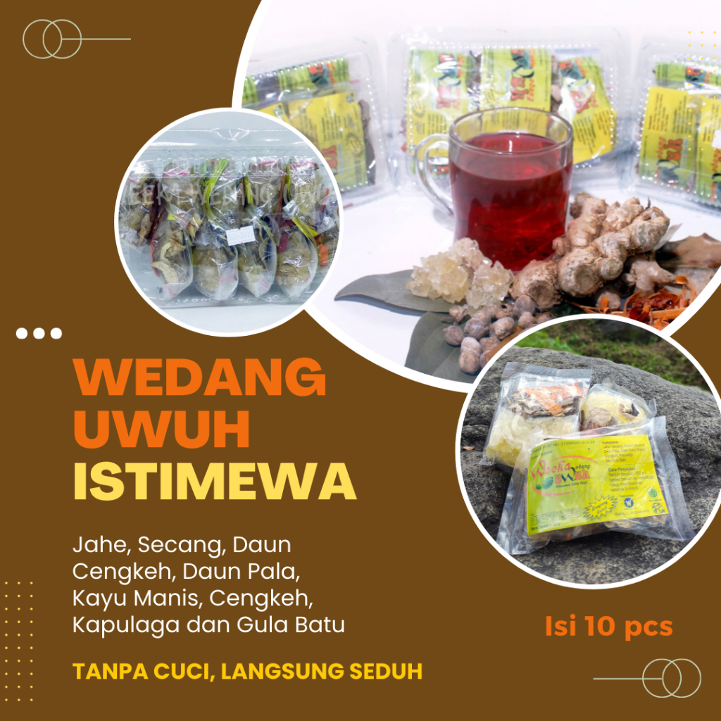 

Terlaris Wedang Uwuh Weeka (Isi 10 pcs) Tanpa Cuci Langsung Seduh