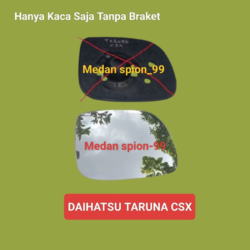 Kaca spion sepion Daihatsu Taruna CSX tahun 2003-2005 hanya kaca saja tanpa breket (dudukan kaca) un