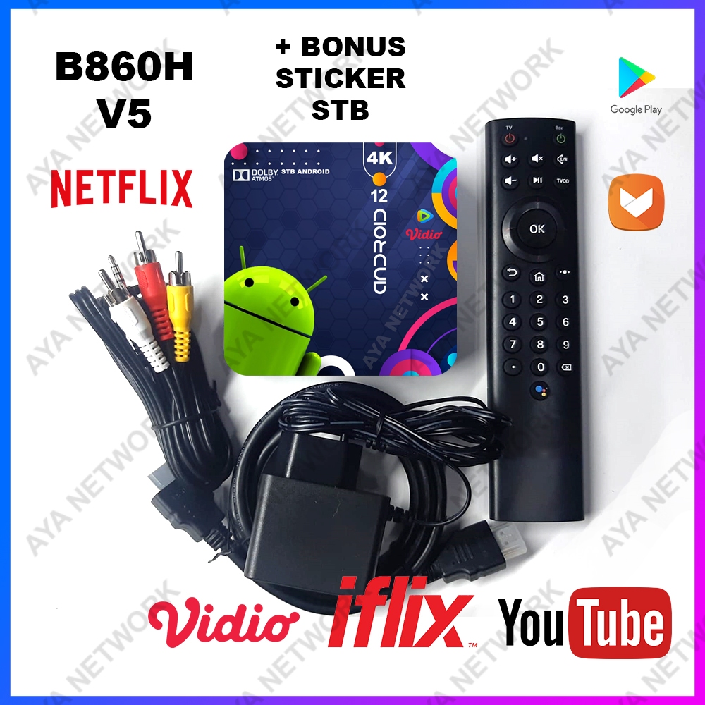 STB B860H V5 TV stb android tv Box Siap pakai full root unlock