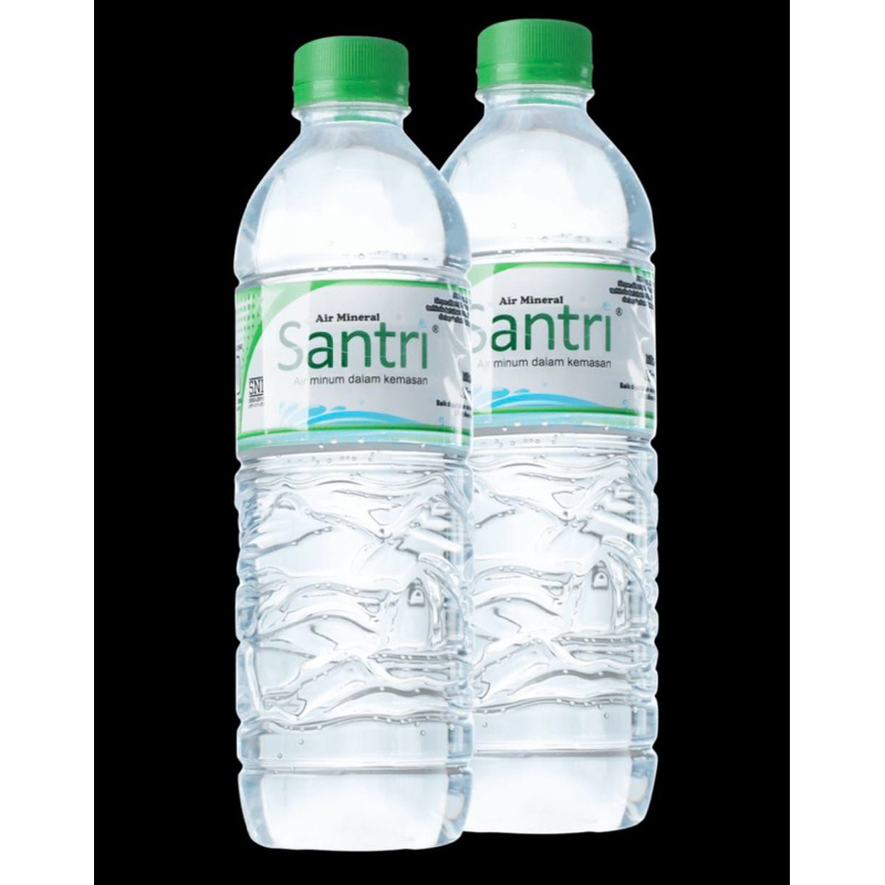 

AIR MINERAL botol 600ml merk SANTRI ( dapat 2 )