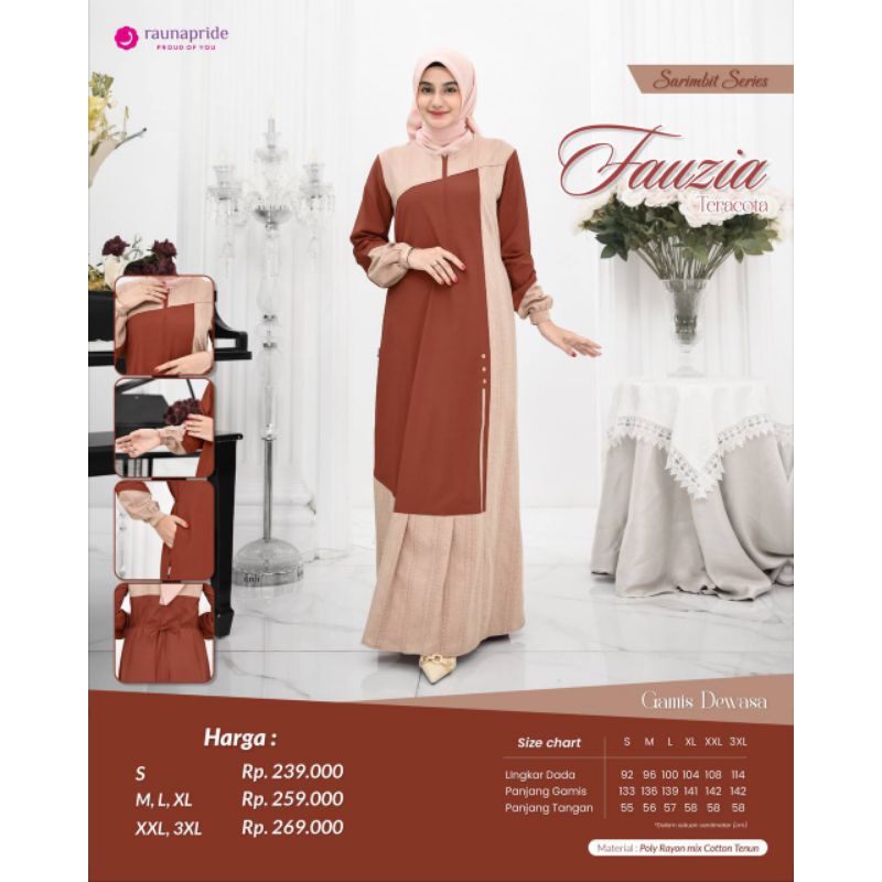 Gamis Raunapride Fauzia Sarimbit Series