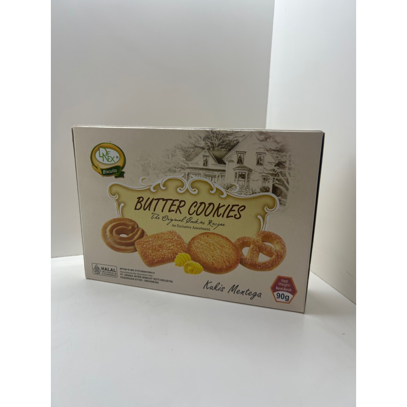 

Lezatoz_Genz Denex Butter Cookies 90 Gr 1 Dus Isi 24 Pcs Snack Hajatan Karton