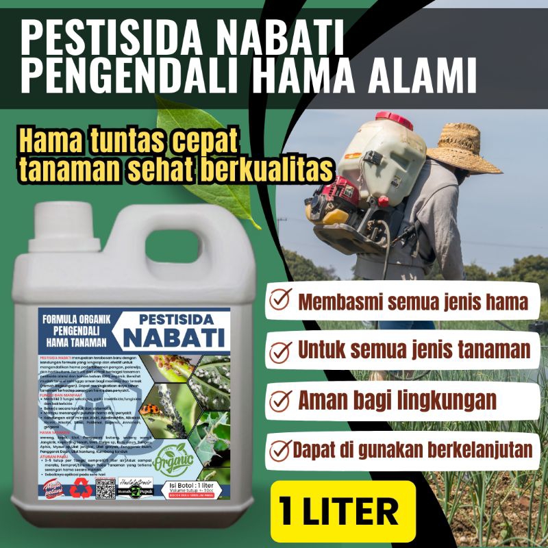 Pestisida Nabati Pengendali Hama Tanaman padi jagung Nilam sawit karet cabai kopi anggur melon, dll.