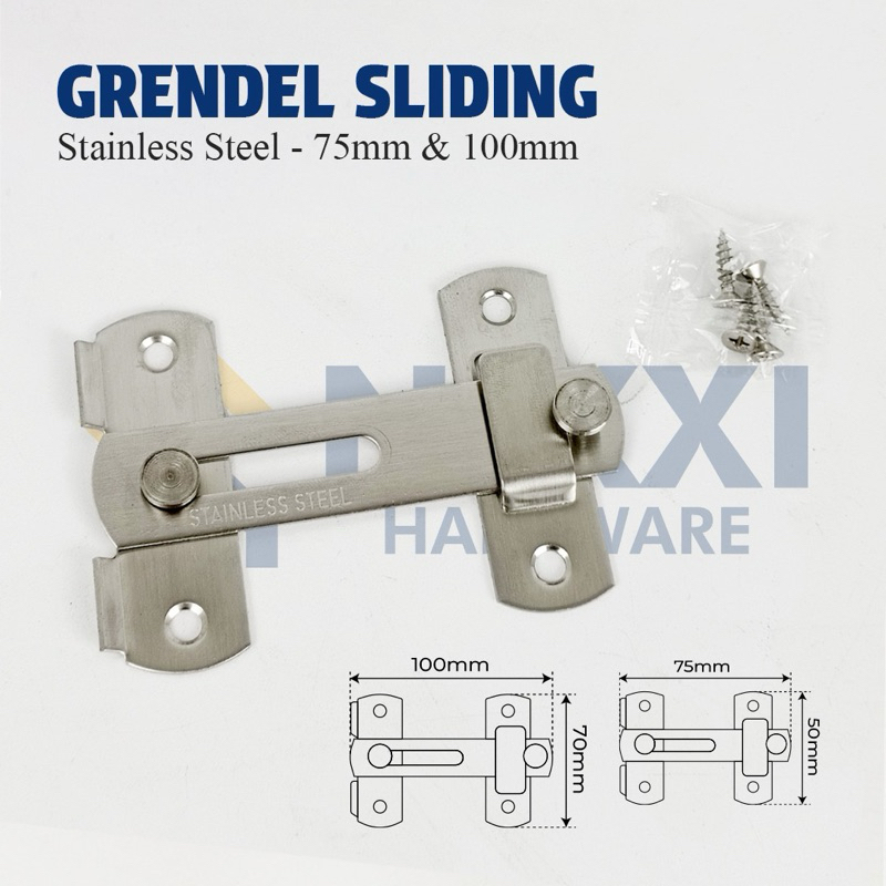 Grendel Kait / Grendel Sliding / Kunci Pintu / Slot Pintu