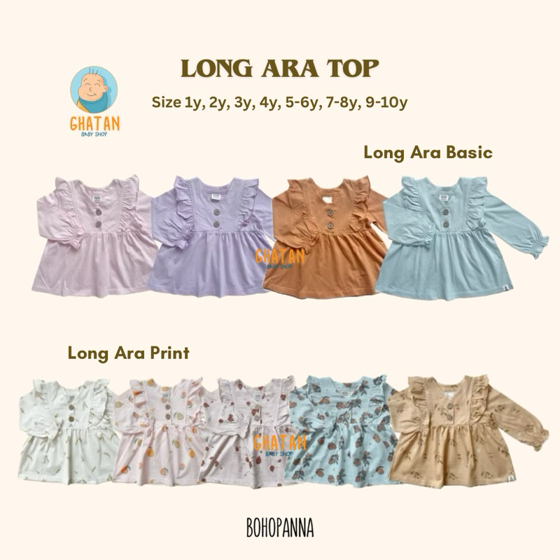 Bohopanna Long Ara Top - Bohobaby Ara Long Top