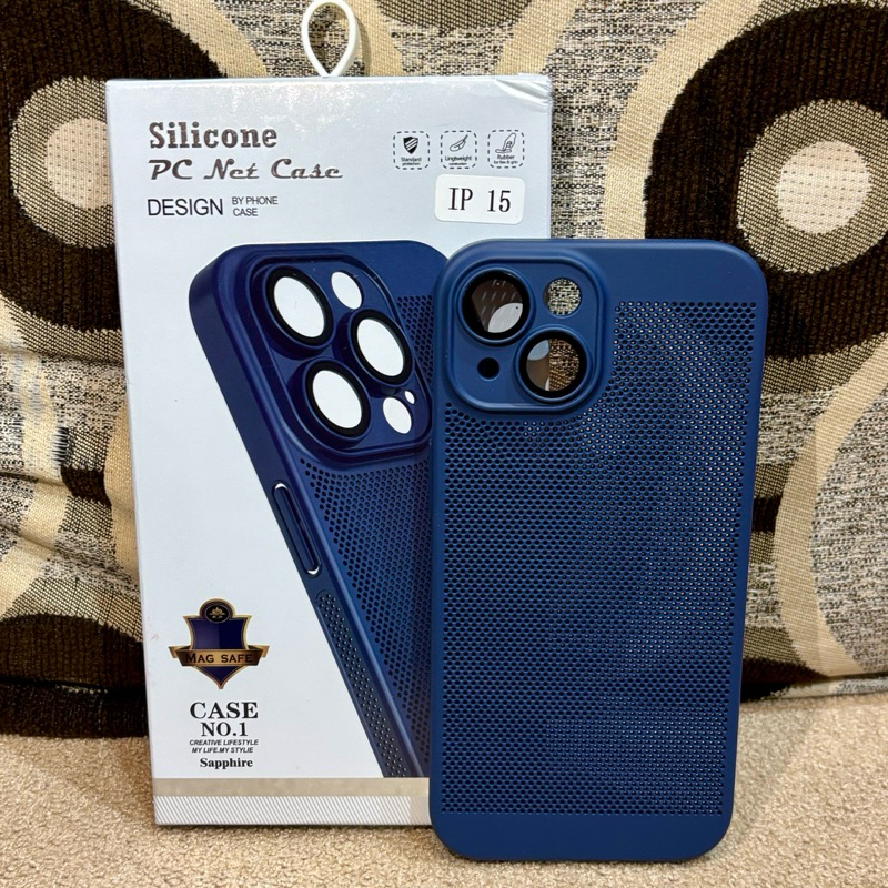 Case iPhone 15 Biru Navy Anti Panas