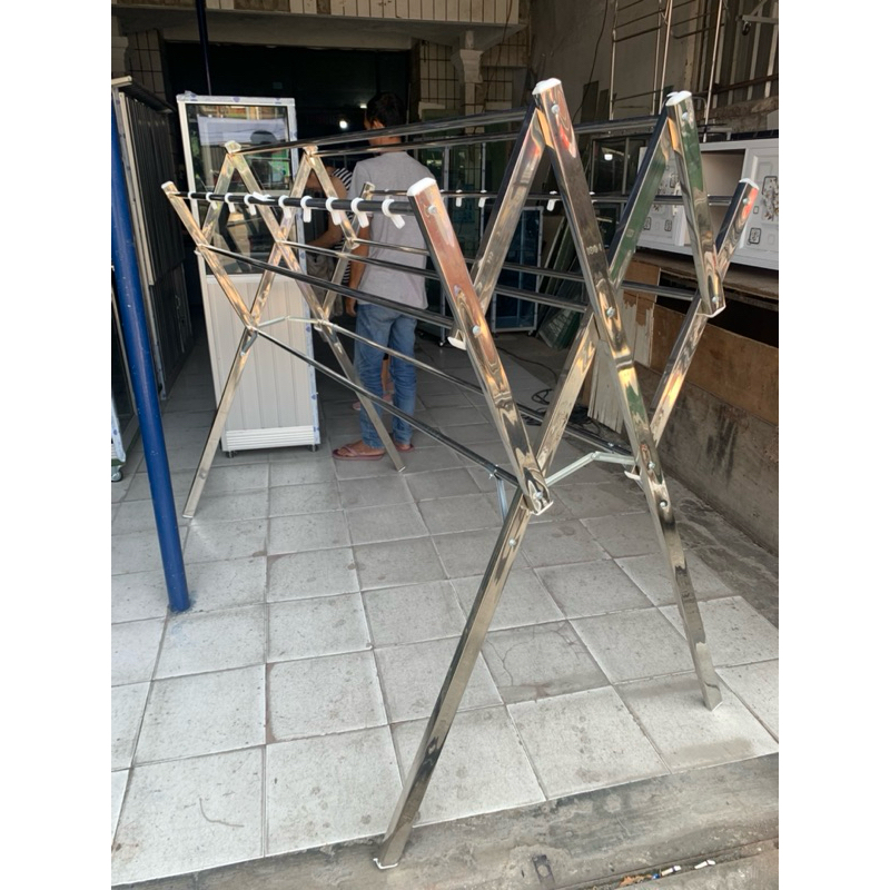 Jemuran Stainless Steel Jemuran Pakaian Baju  Kokoh Kuat