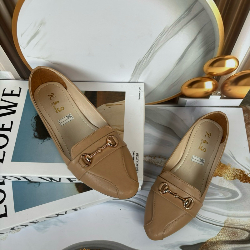 sepatu balet lidah/ bakpau lidah/ sandal wanita/ sepatu balet