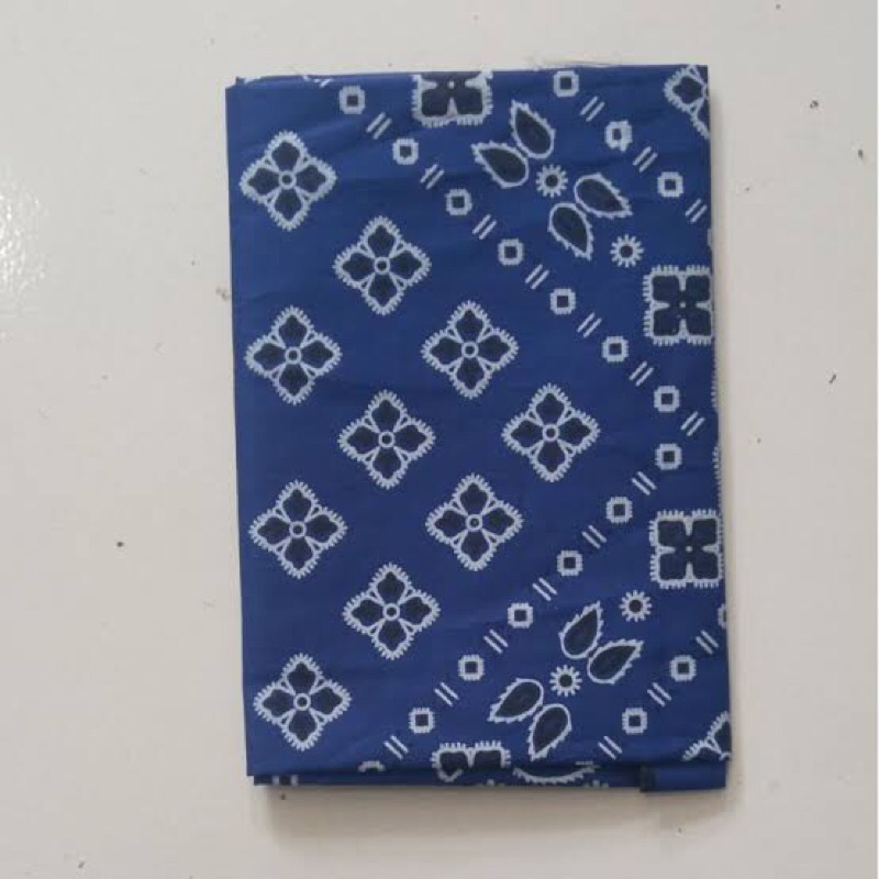 Masker Slayer Bandana Saputangan Motif Batik - BIRU