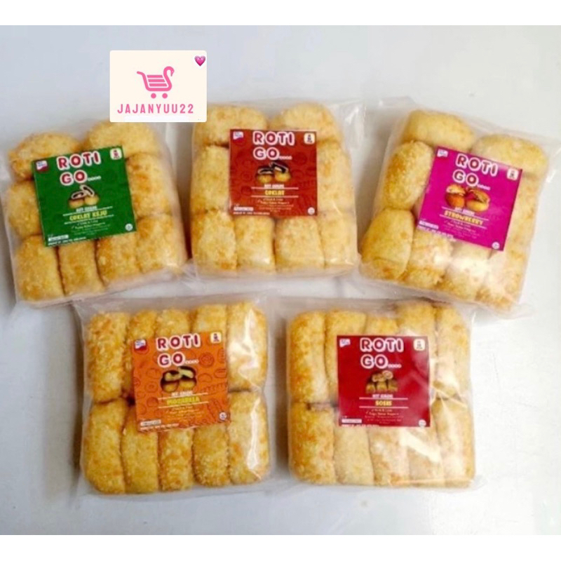 

ROTI GO MOZARELLA, SOSIS, COKELAT ISI 10PCS ROTI GORENG NIKMAT LEZAT