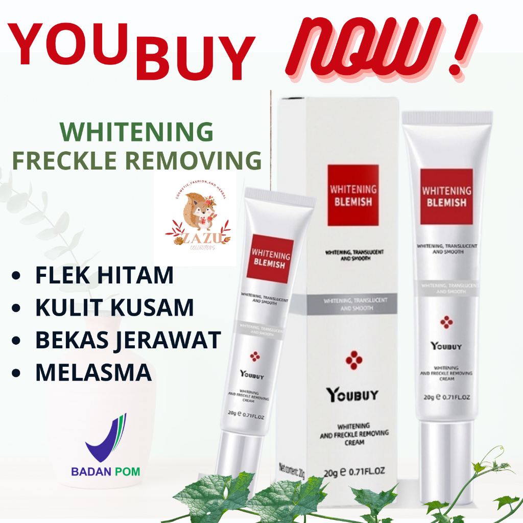 [ORIGINAL] YOUBUY Whitening Blemish and Freckle Removing Cream Whitening Serum Light spots