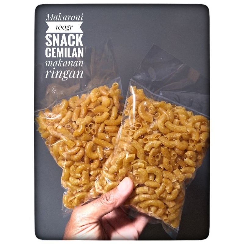 

SNACK CEMILAN MAKANAN RINGAN MAKARONI RASA ORIGINAL ASIN GURIH ISI 100GR