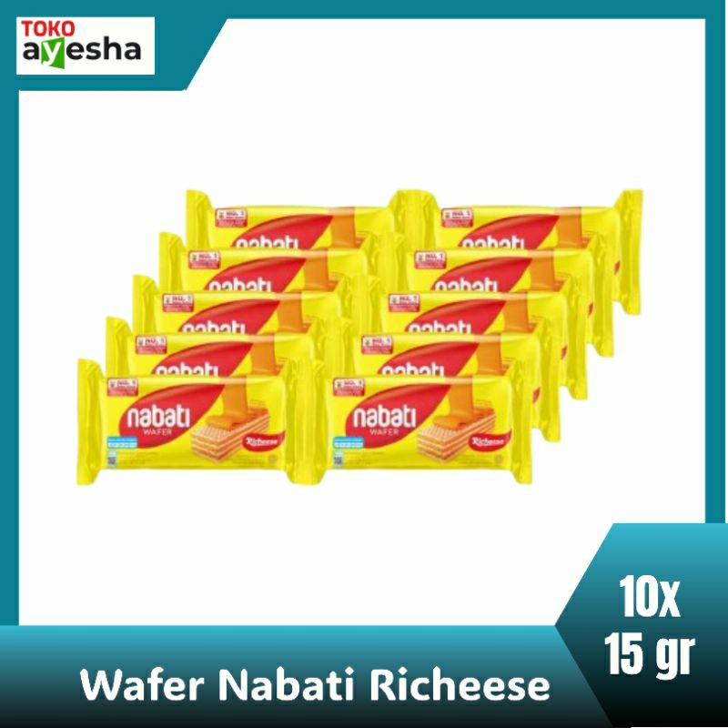 

Wafer Nabati Recheese 15 gr - 1 Pack isi 10 bks