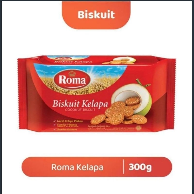 

[Ready Bandung] Roma Biskuit Kelapa 300 gram