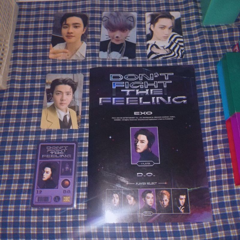 [BACA DESKRIPSI] aab exo pc photocard d.o doh kyungsoo exist x ver postcard suho sehun dftf expansio
