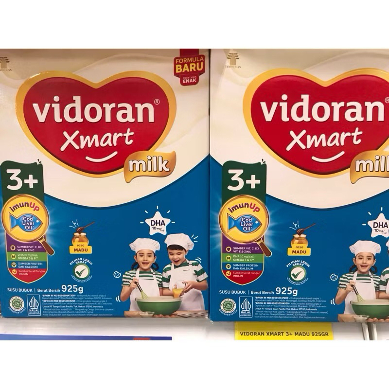 

vidoran Xmart 3+ 925gr Susu Formula Pertumbuhan Anak