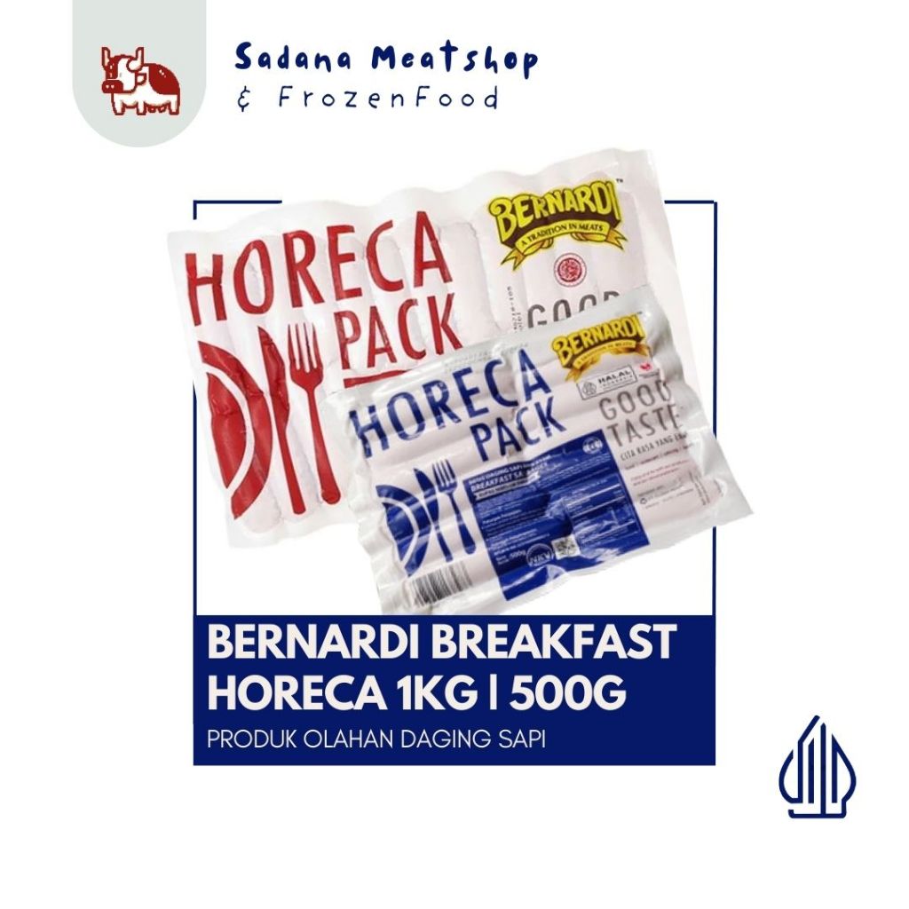 

Bernardi Smoked Beef 500gr Sosis Horeca Pack Cocktail