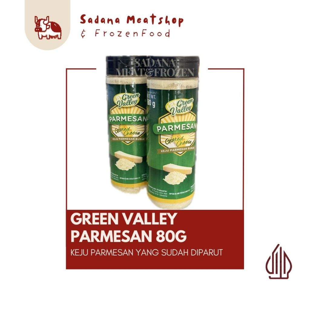 

Green Valley Parmesan Shreded Keju Parut 80g